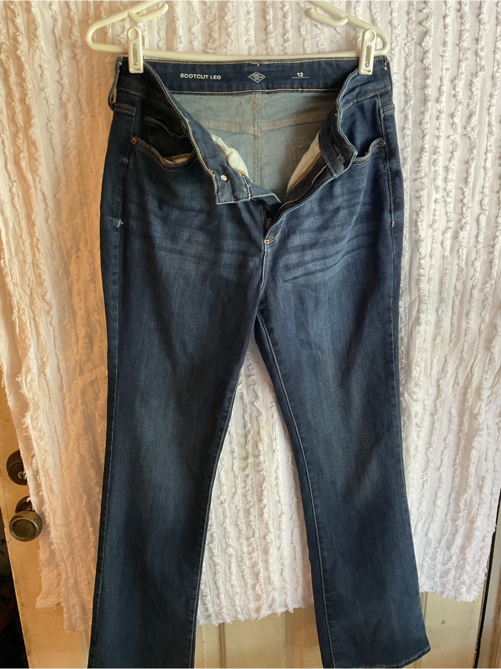 Bootcut Dark Wash Women’s Jeans - Size 12 ST.JOHNS BAY